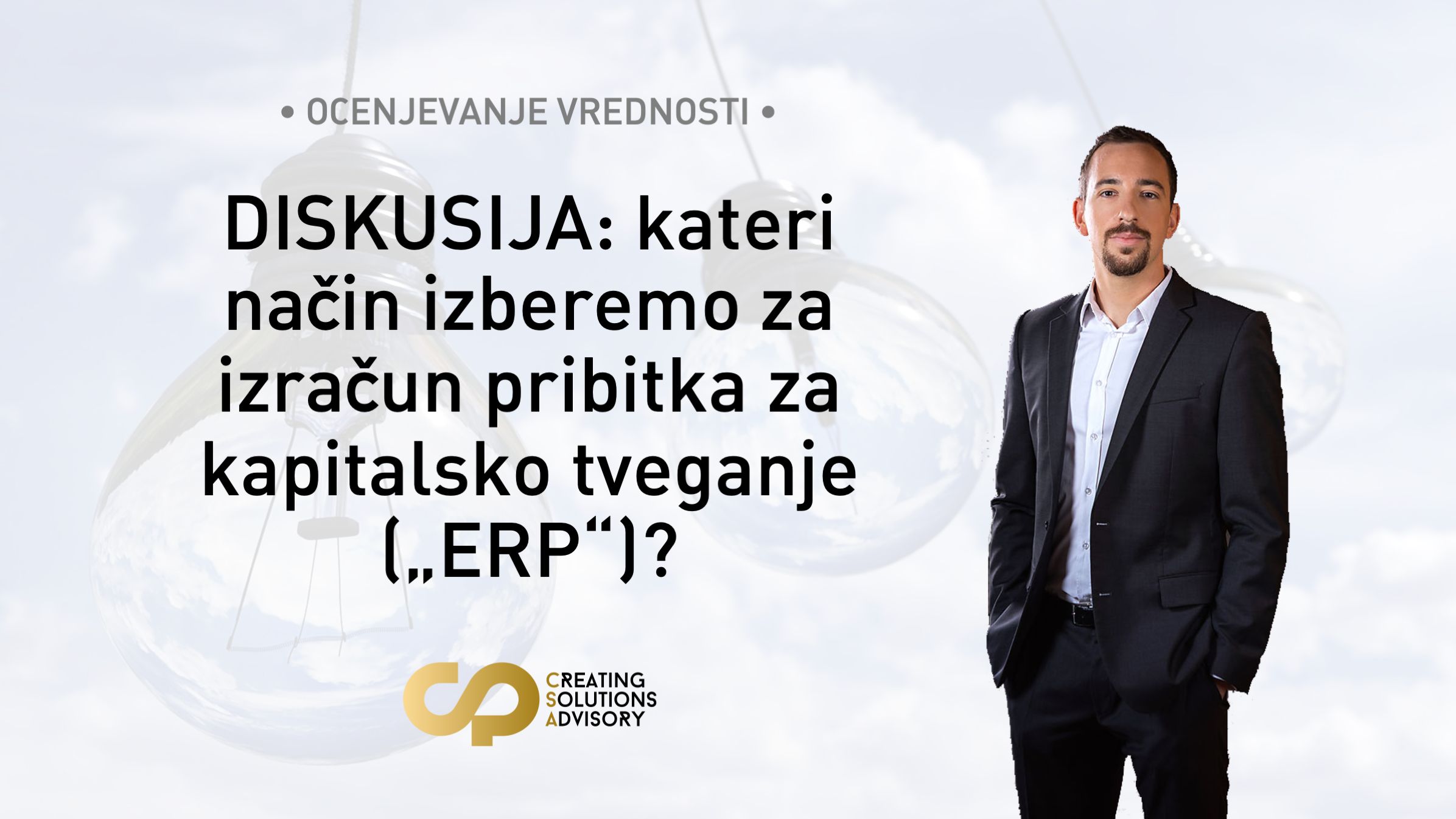 Pribitek za kapitalsko tveganje (ERP) – prednosti in slabosti različnih metod